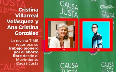 Cristina Villarreal y Ana González en la lista 100TIME por el aborto libre