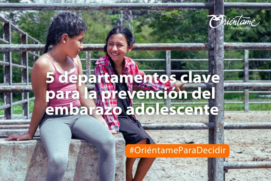 Departamentos clave para la prevención de embarazo adolescente